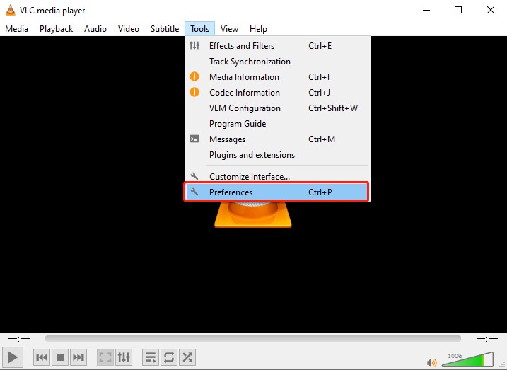 click preferences of the drop down list