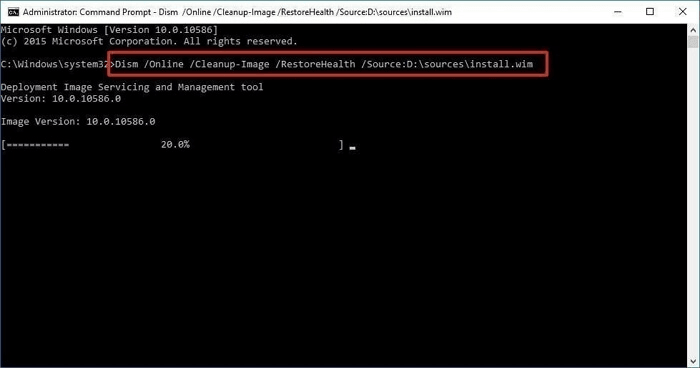 dism command prompt