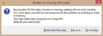 avi repair feature