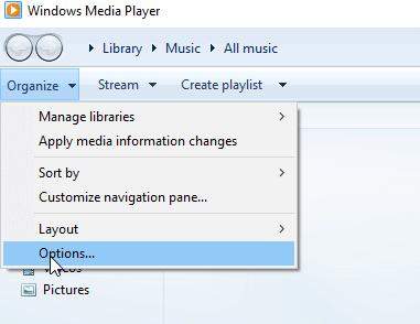 open windows media player